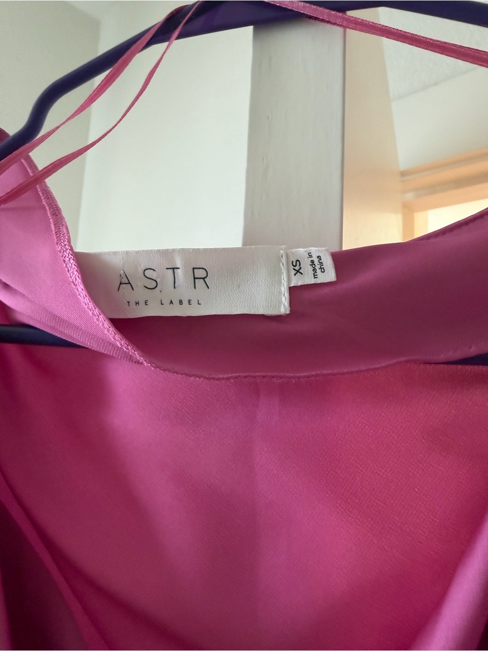 ASTR the Label Monroe One-Shoulder Satin Maxi Dress in Pink - Picture 7 of 8